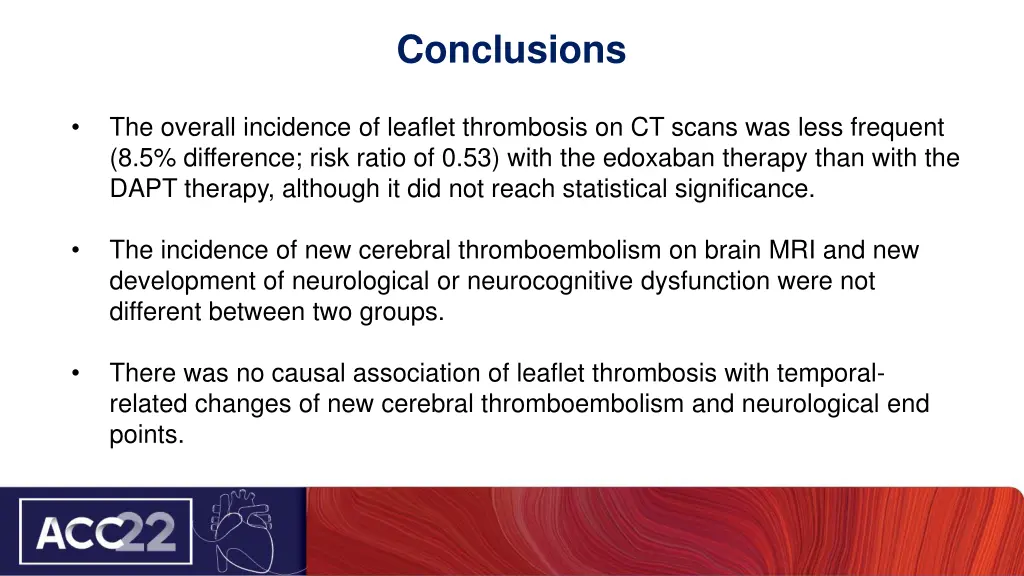 conclusions