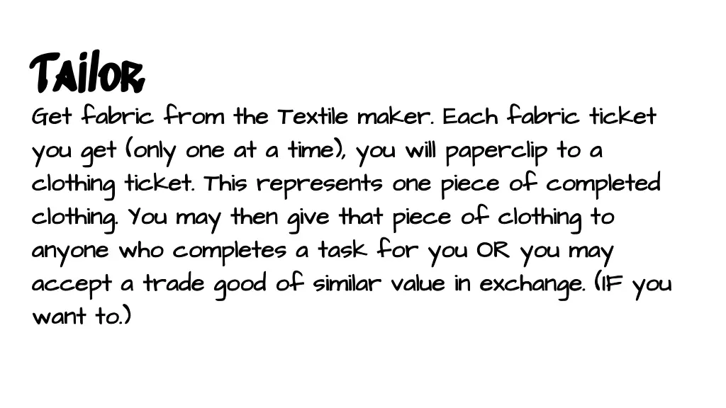 tailor tailor get fabric from the textile maker