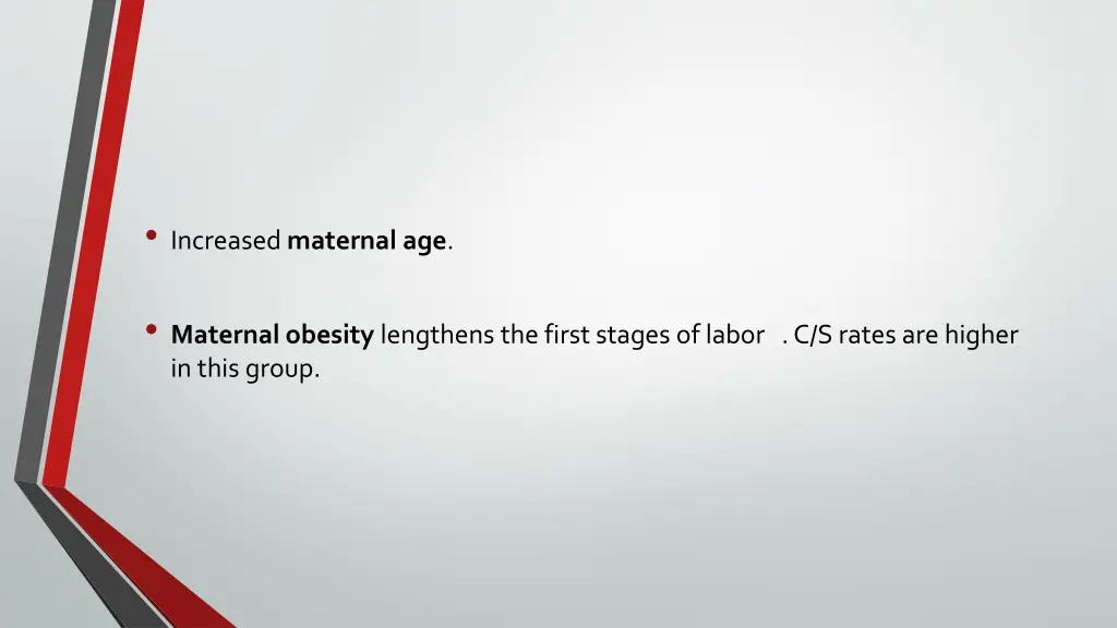 increased maternal age