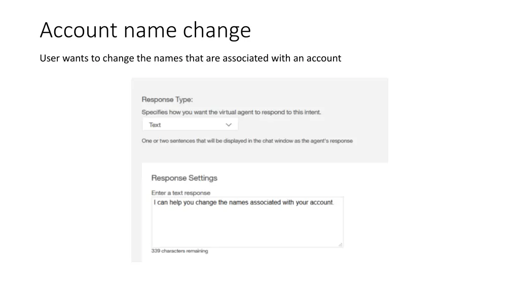 account name change