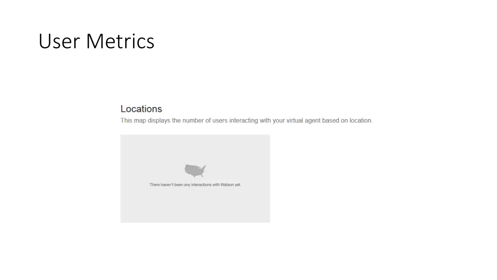 user metrics