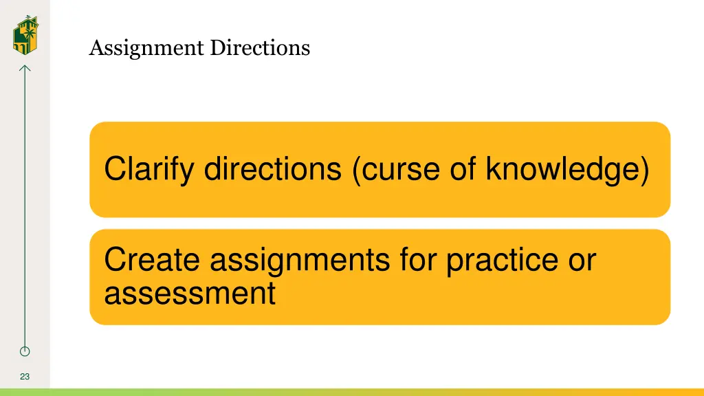 assignment directions
