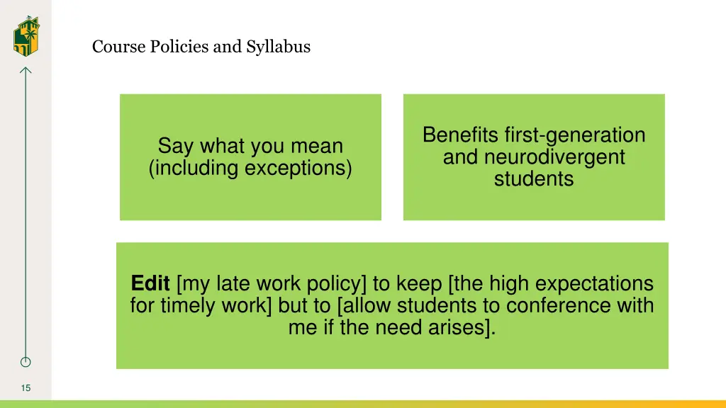 course policies and syllabus 2