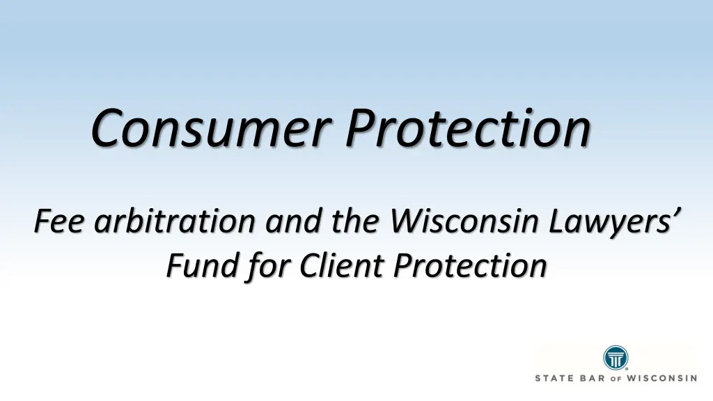 consumer protection fee arbitration