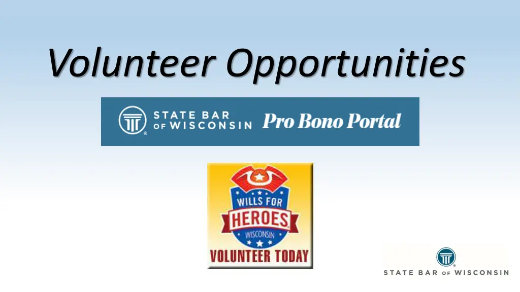 volunteer opportunities