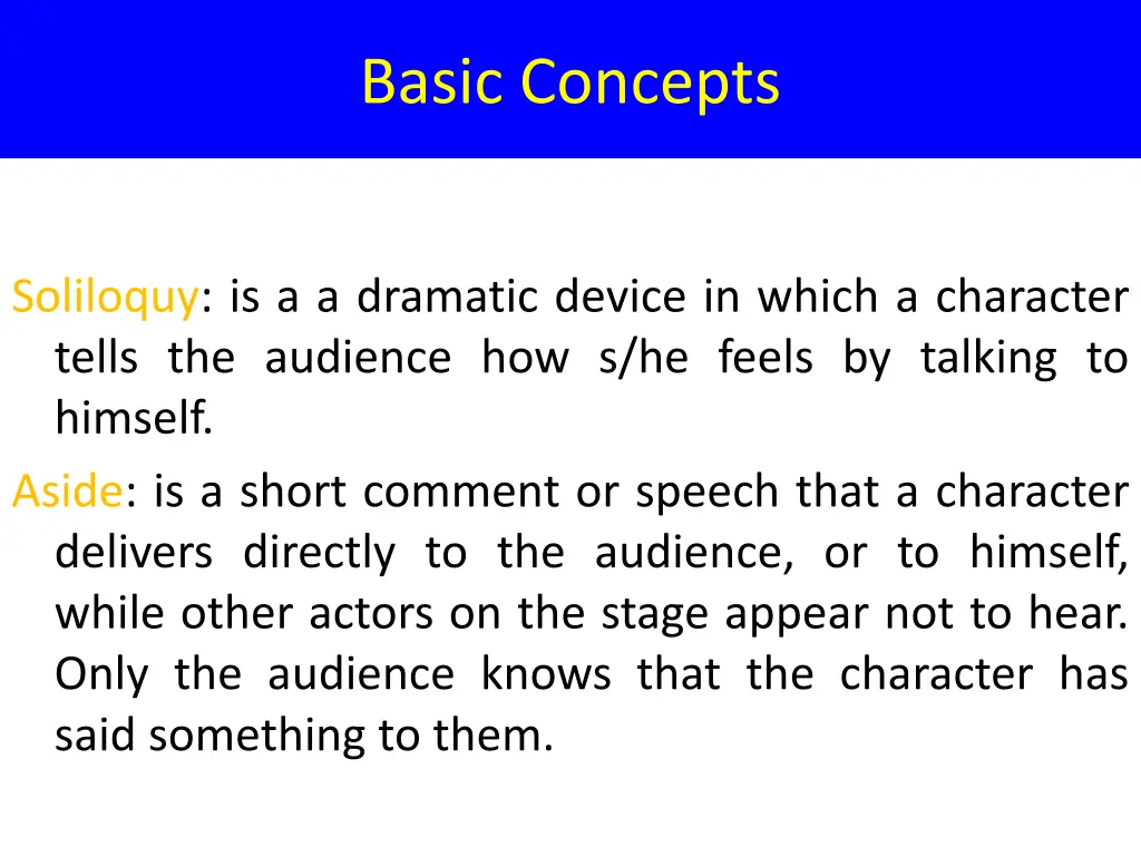 basic concepts