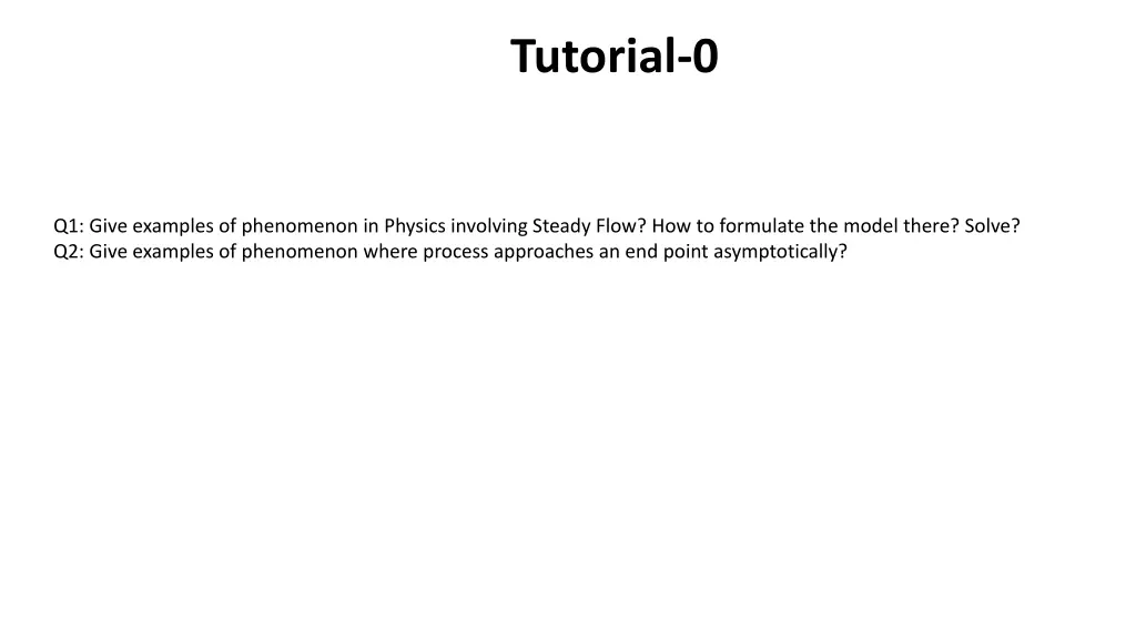 tutorial 0