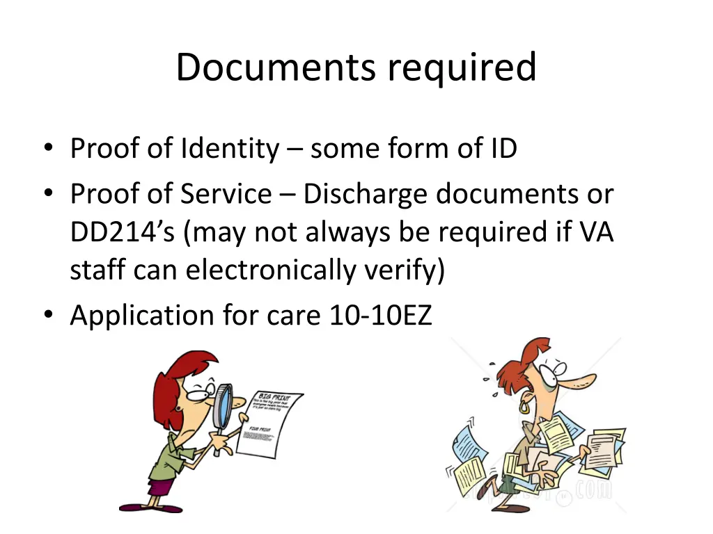 documents required