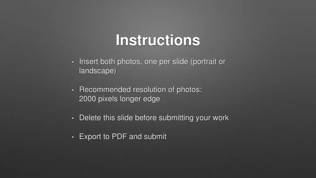instructions