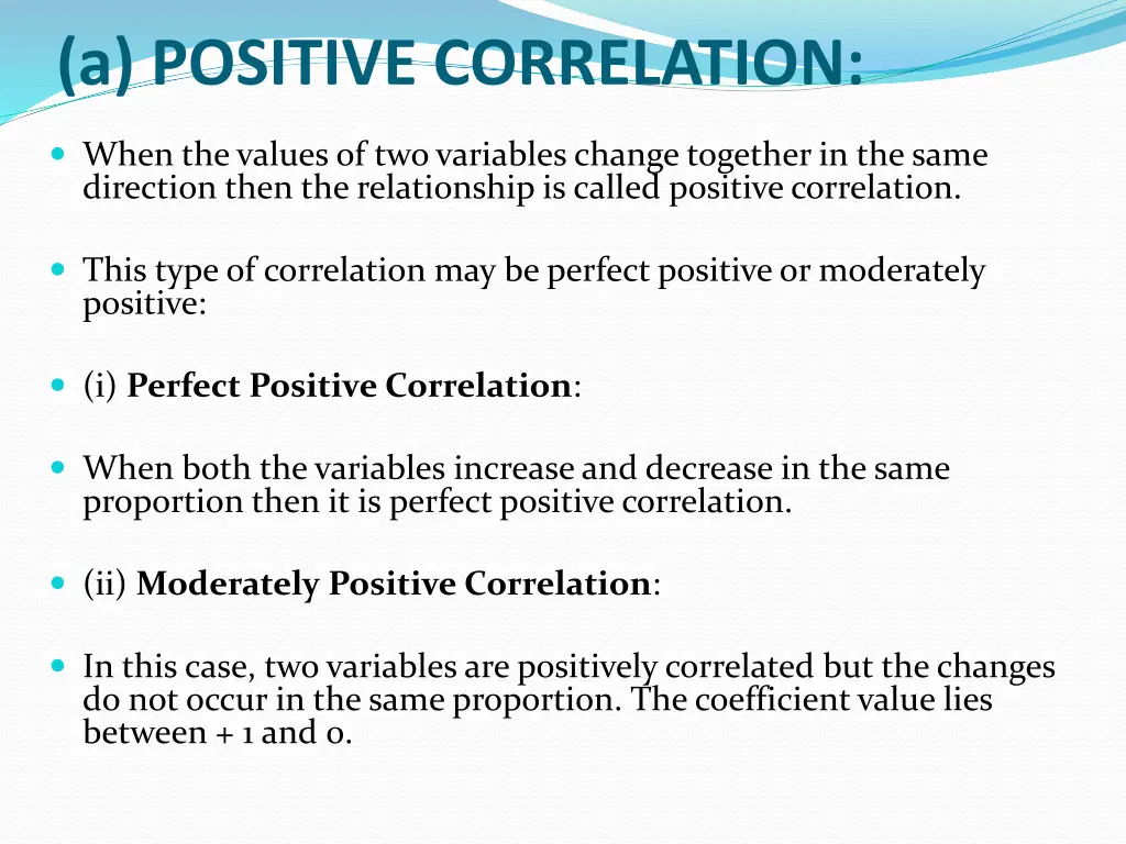 a positive correlation