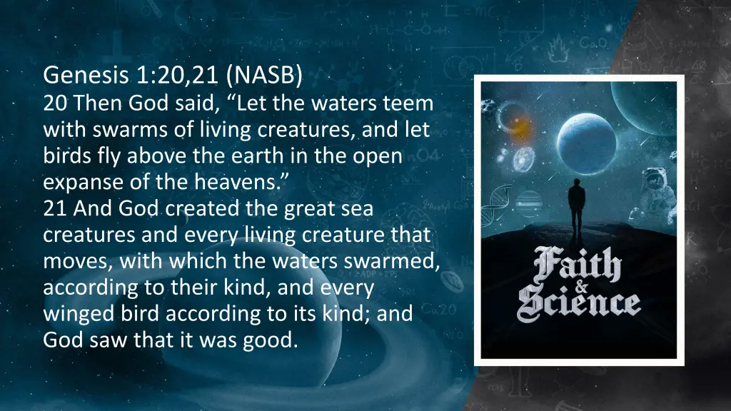 genesis 1 20 21 nasb 20 then god said