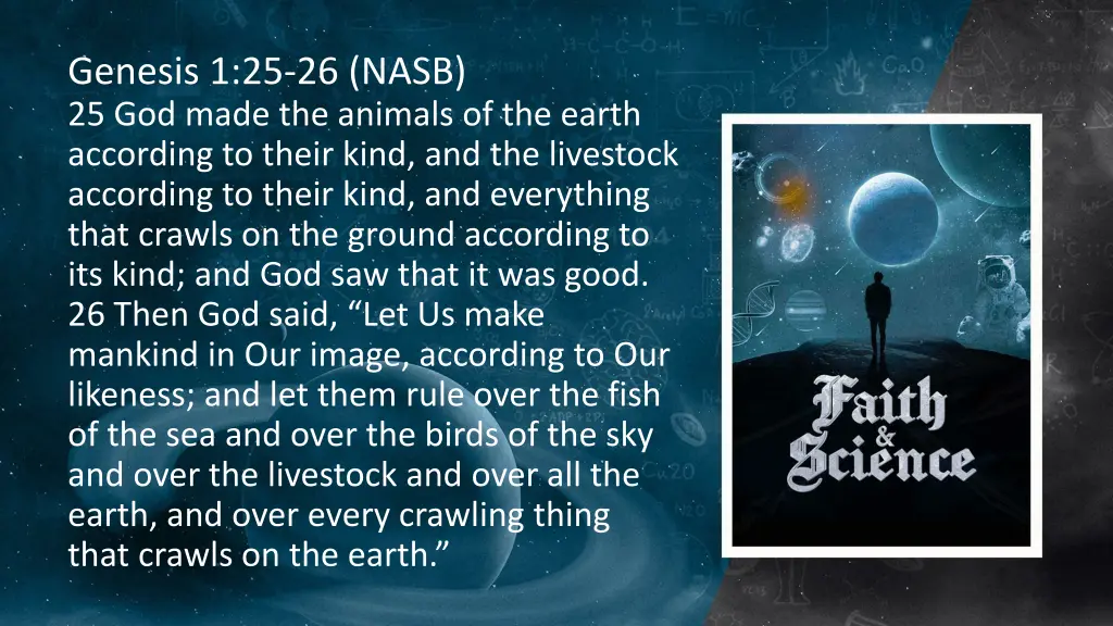 genesis 1 25 26 nasb 25 god made the animals