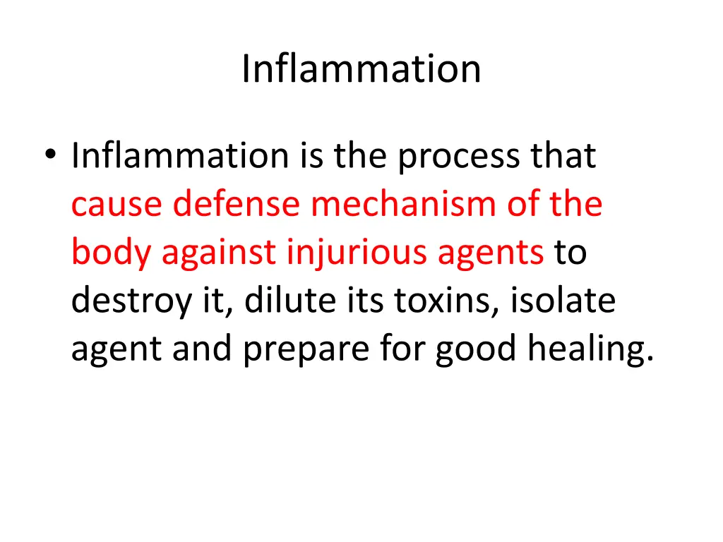 inflammation