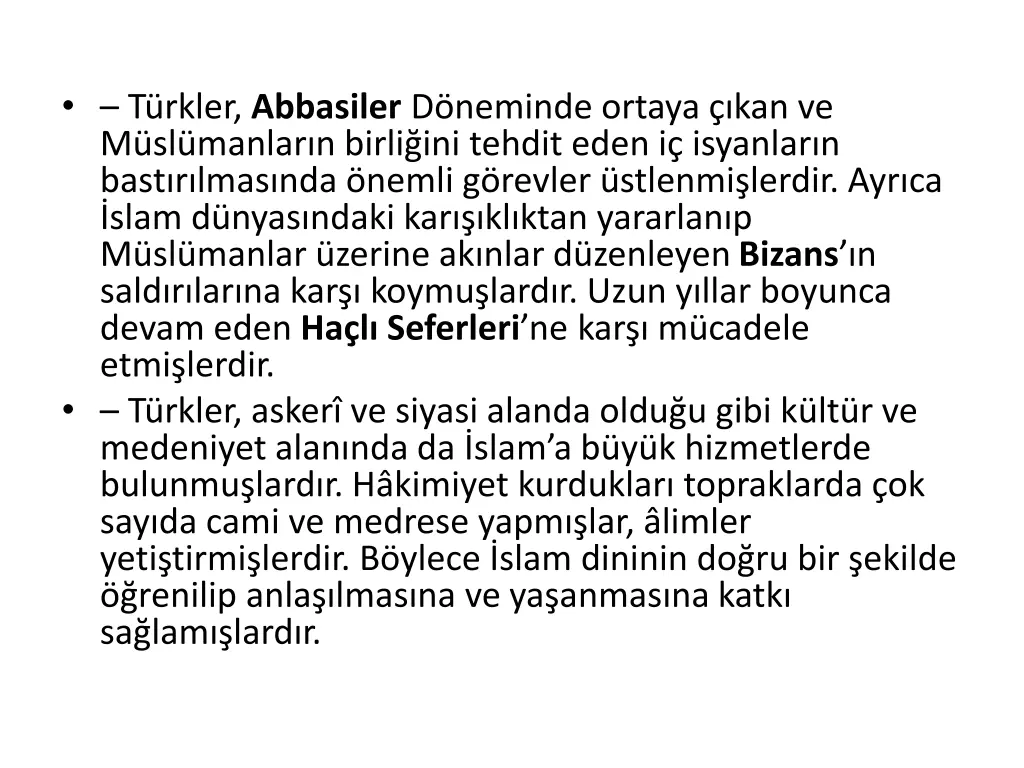 t rkler abbasiler d neminde ortaya