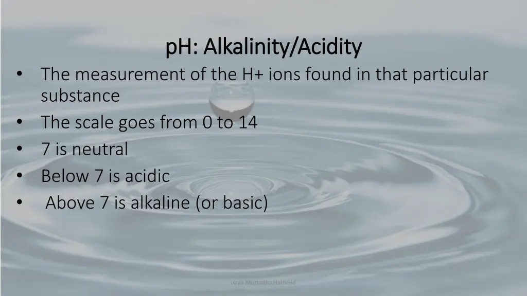 ph alkalinity acidity ph alkalinity acidity