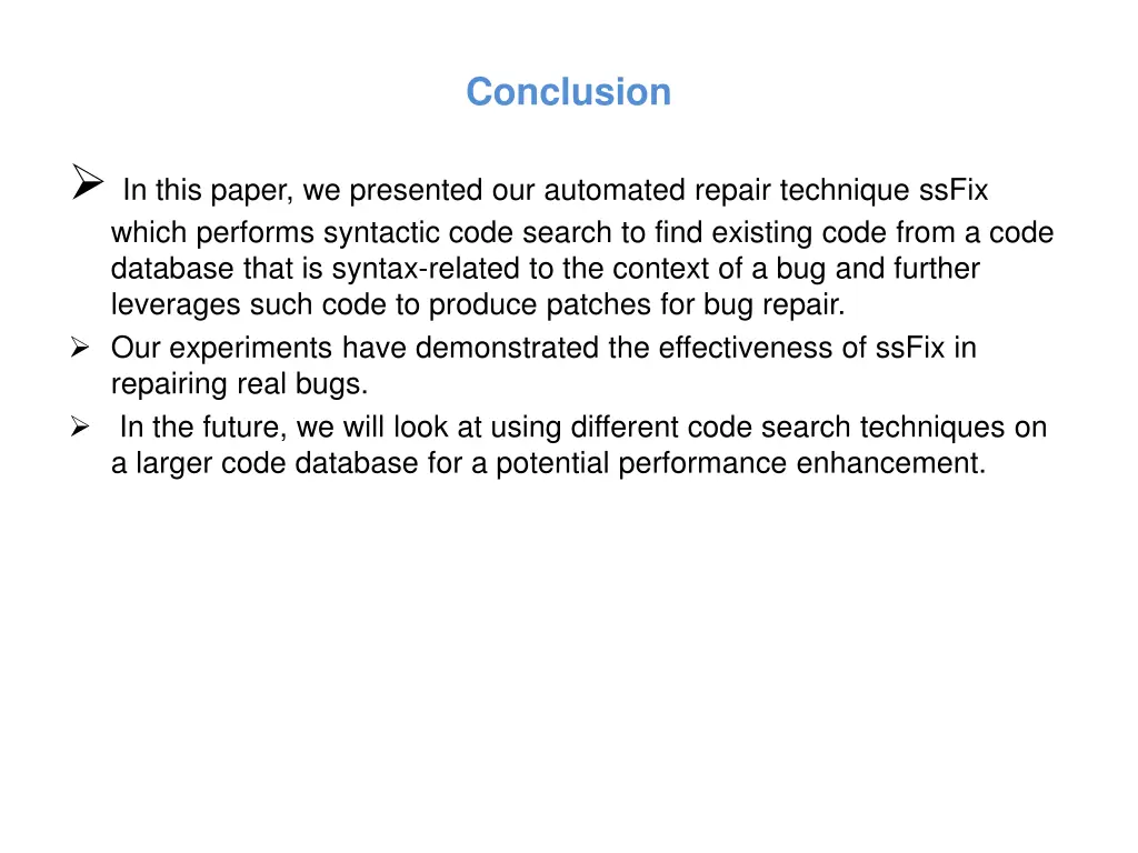 conclusion