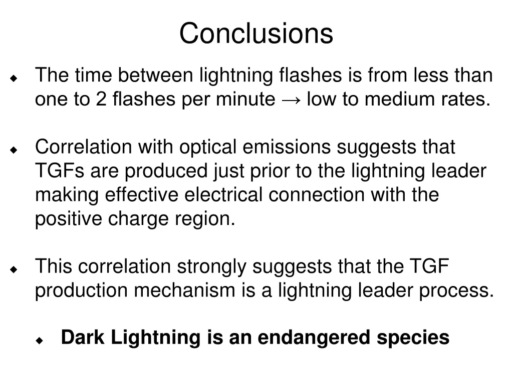 conclusions