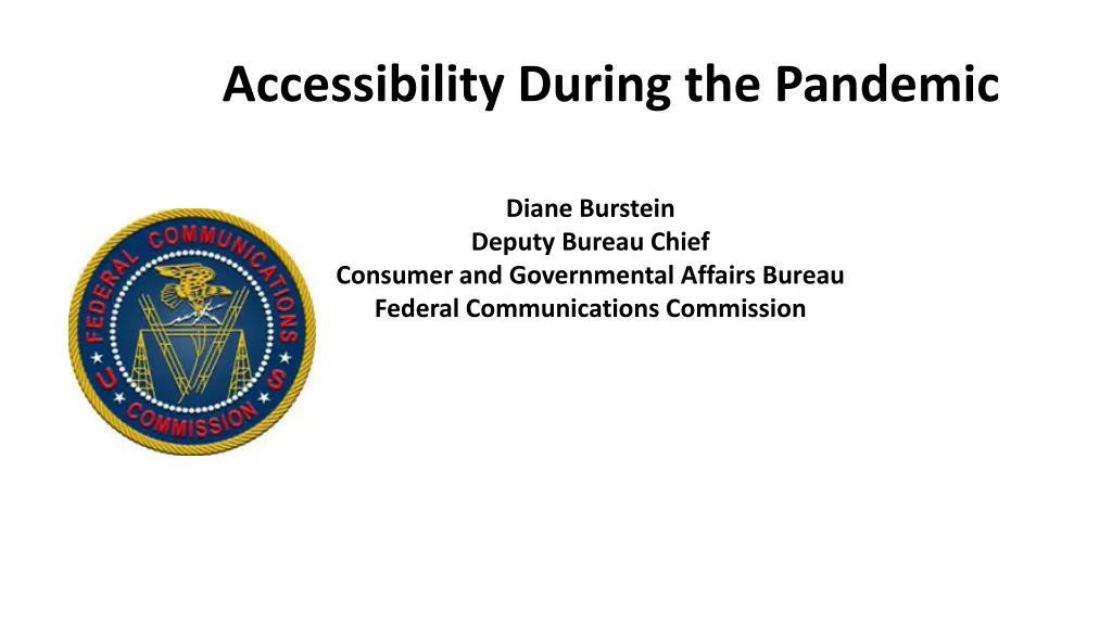 accessibility during the pandemic
