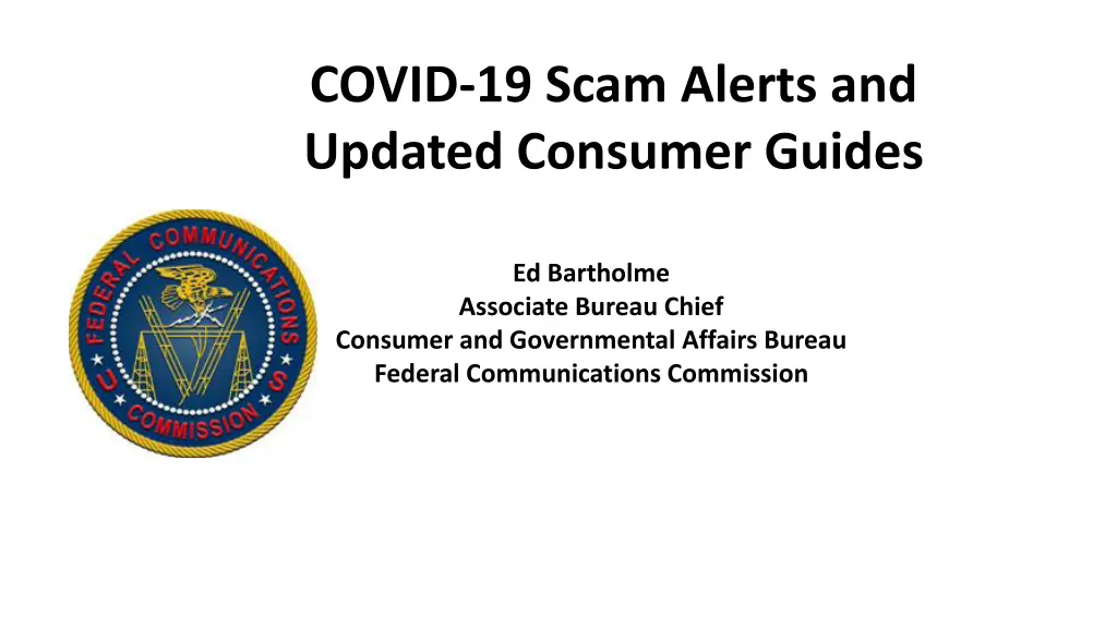 covid 19 scam alerts and updated consumer guides