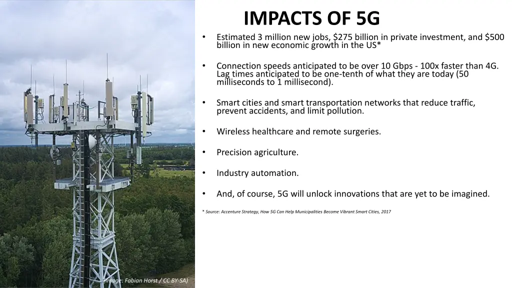 impacts of 5g estimated 3 million new jobs
