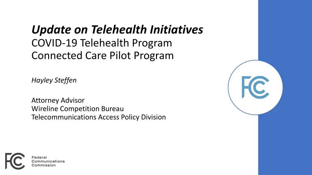 update on telehealth initiatives covid