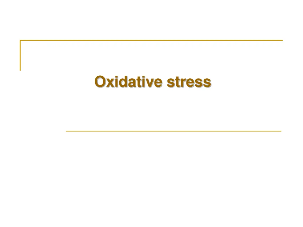 oxidative stress
