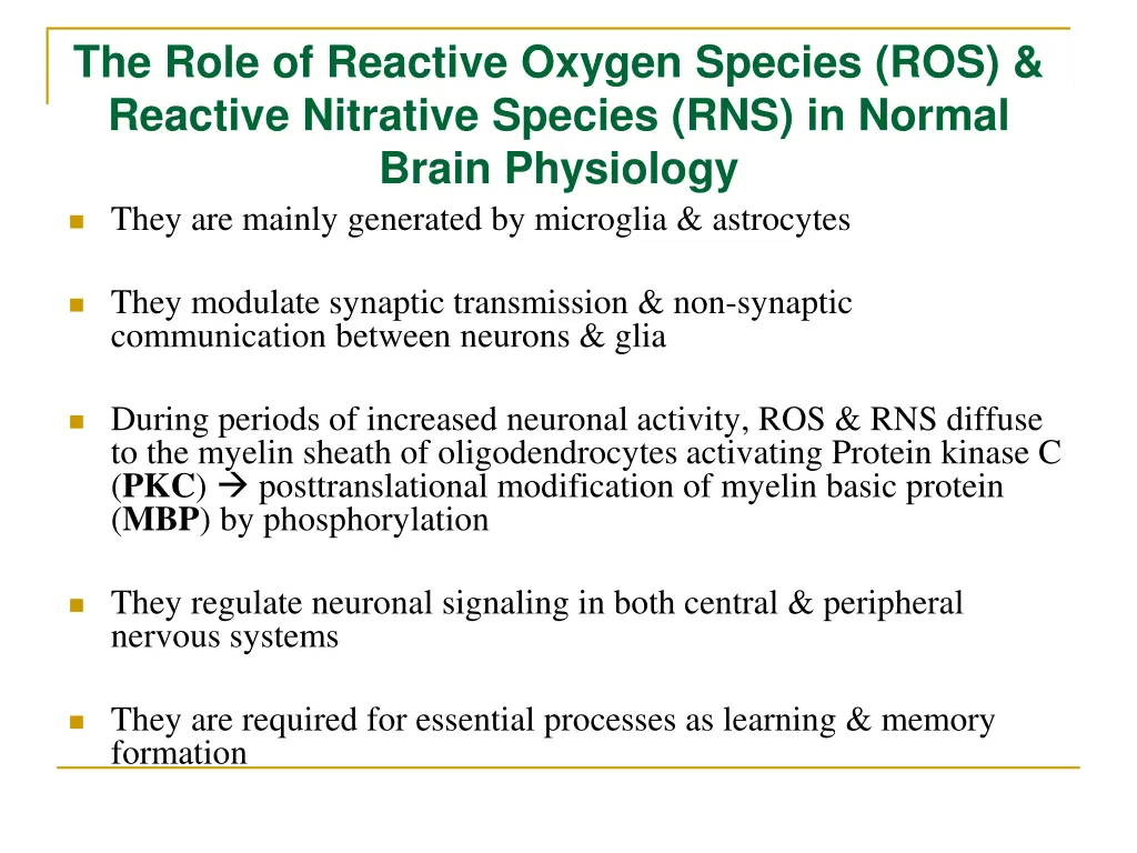 the role of reactive oxygen species ros reactive