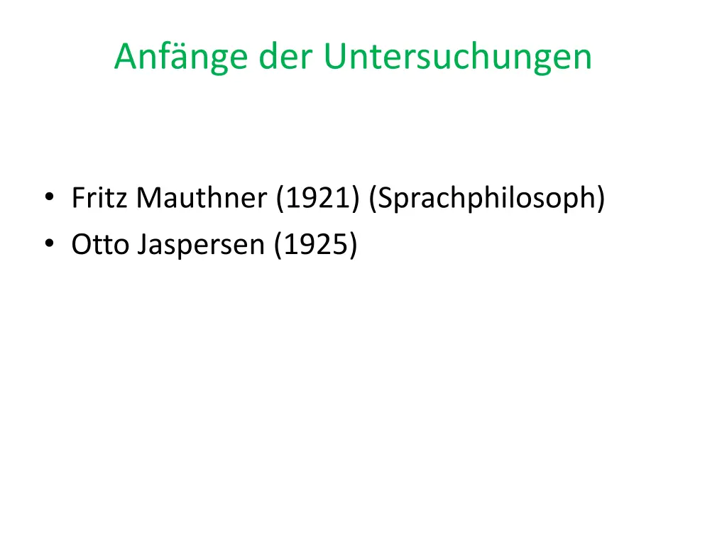 anf nge der untersuchungen