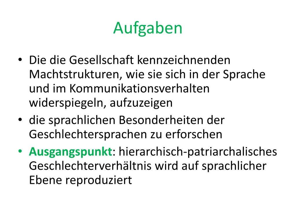 aufgaben