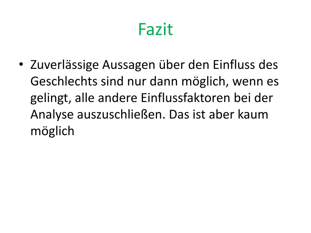 fazit 1