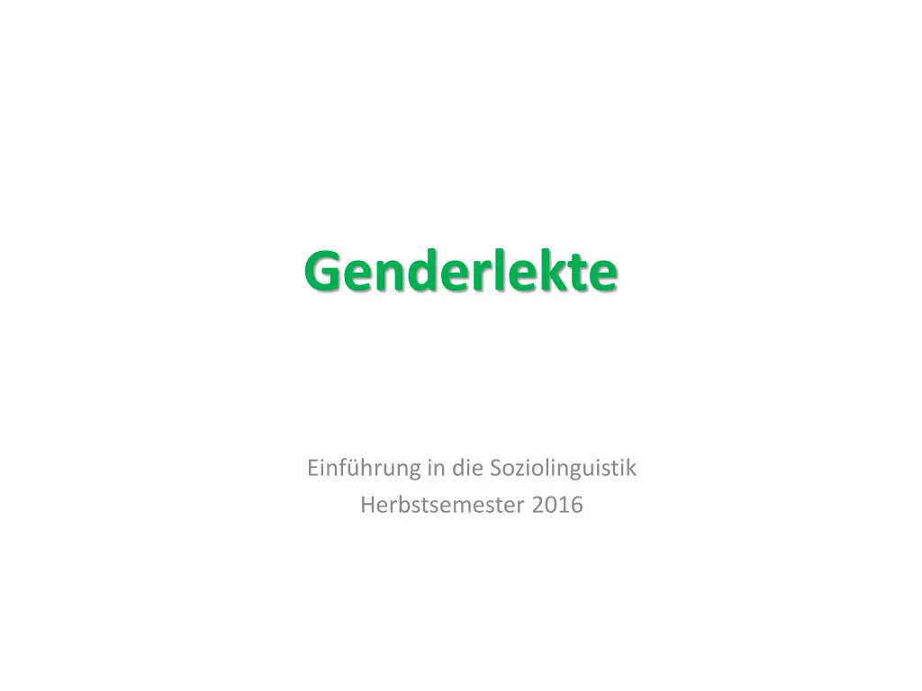 genderlekte