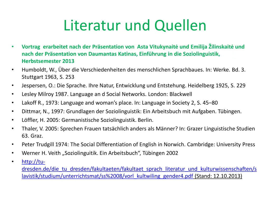 literatur und quellen