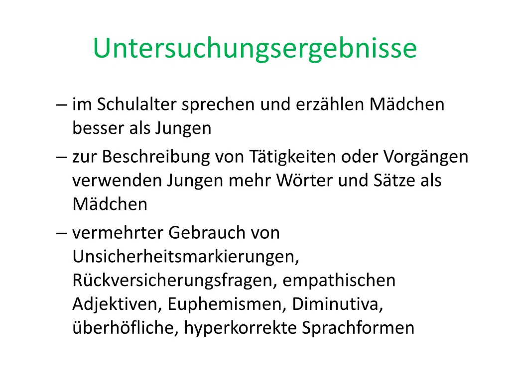 untersuchungsergebnisse 1