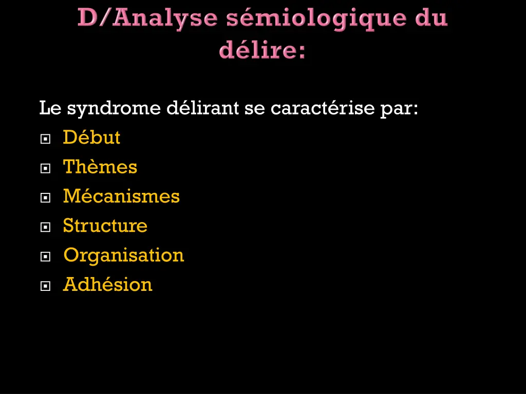 le syndrome d lirant se caract rise