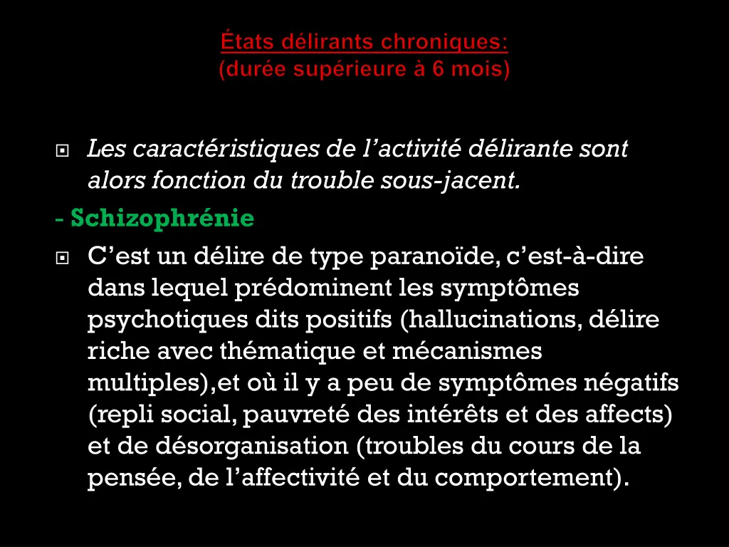 les caract ristiques de l activit d lirante sont