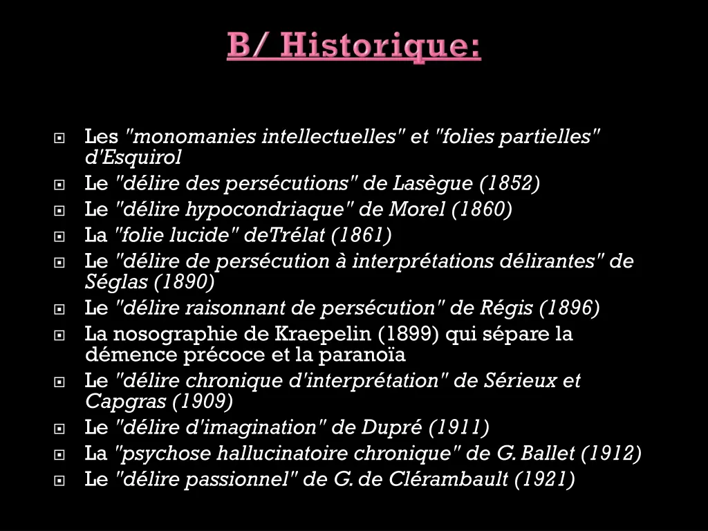 les monomanies intellectuelles et folies
