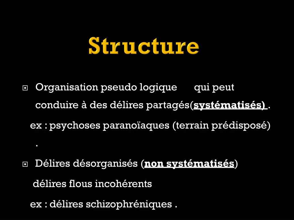 organisation pseudo logique