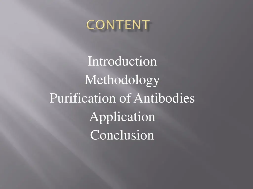 introduction methodology purification