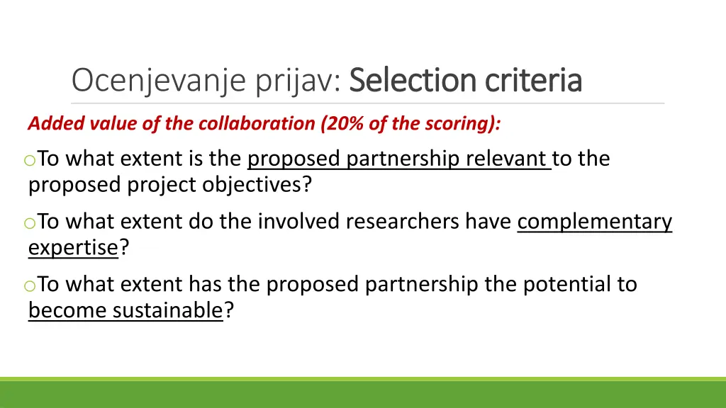 ocenjevanje prijav selection 1