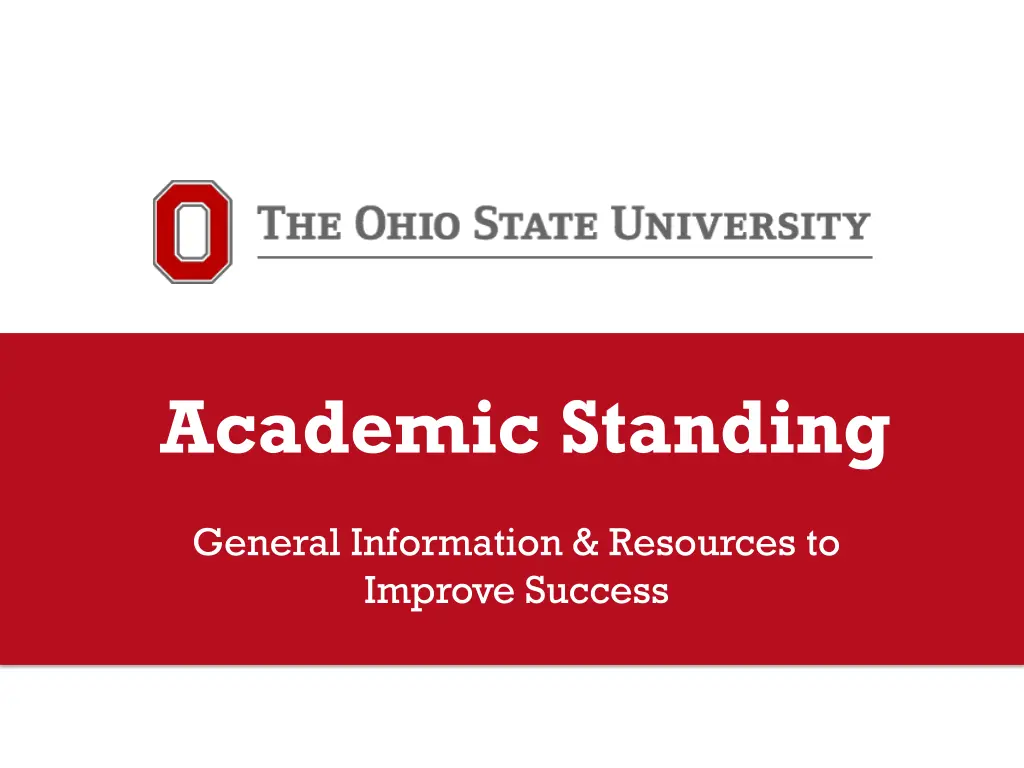 academic standing