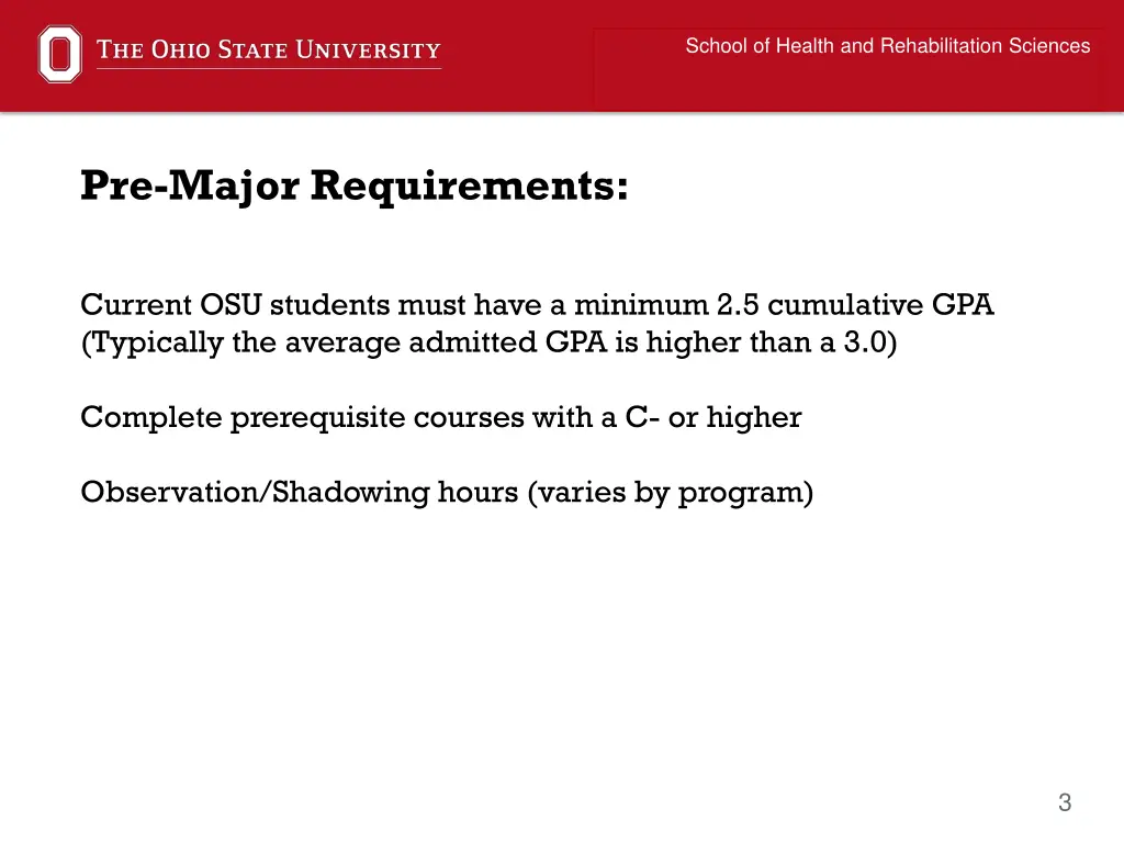 school of health and rehabilitation sciences 1