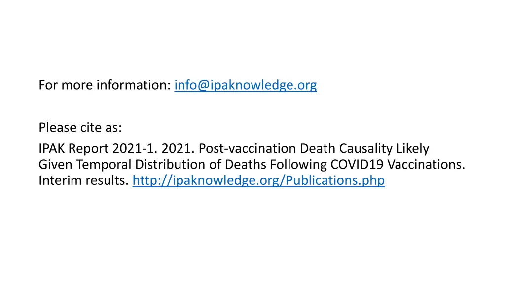 for more information info@ipaknowledge org