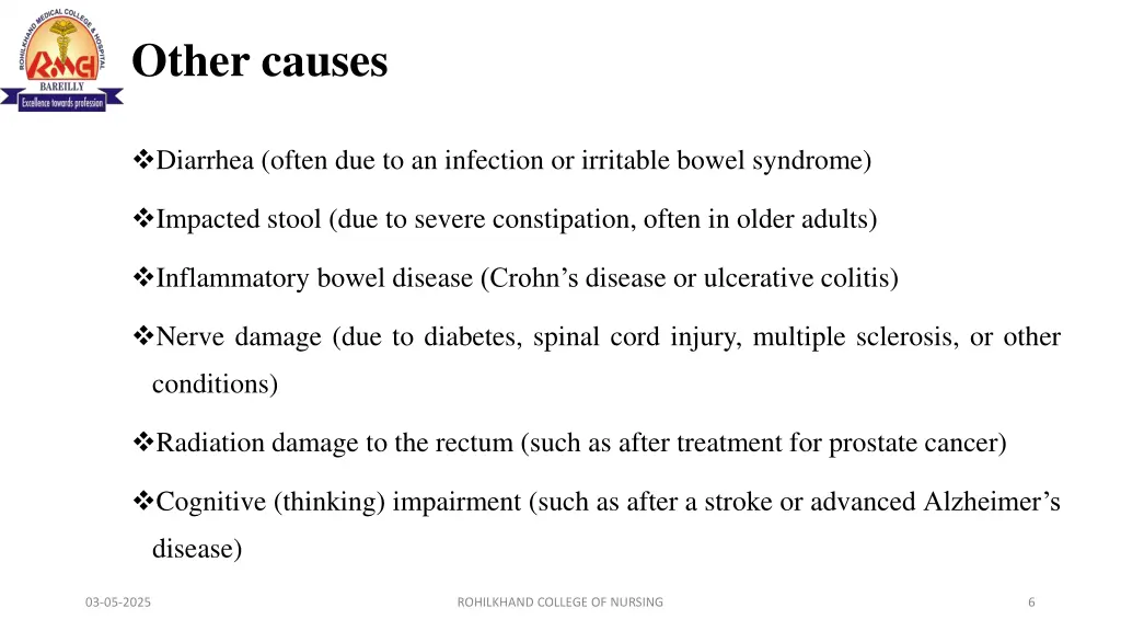 other causes