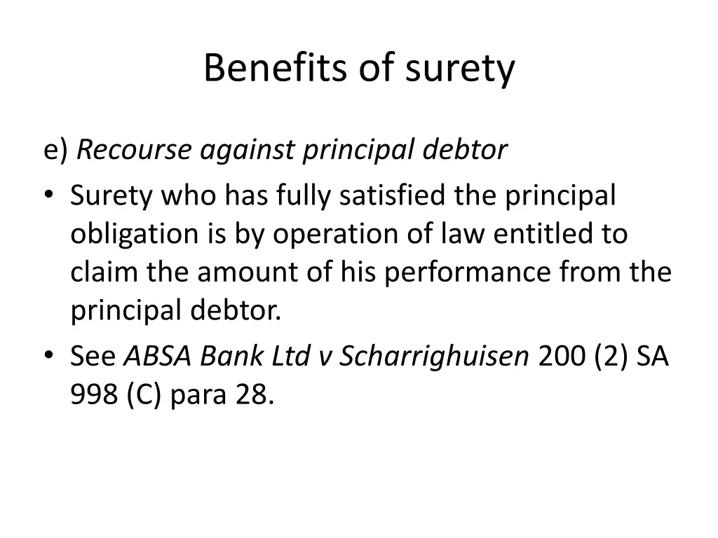 benefits of surety 4