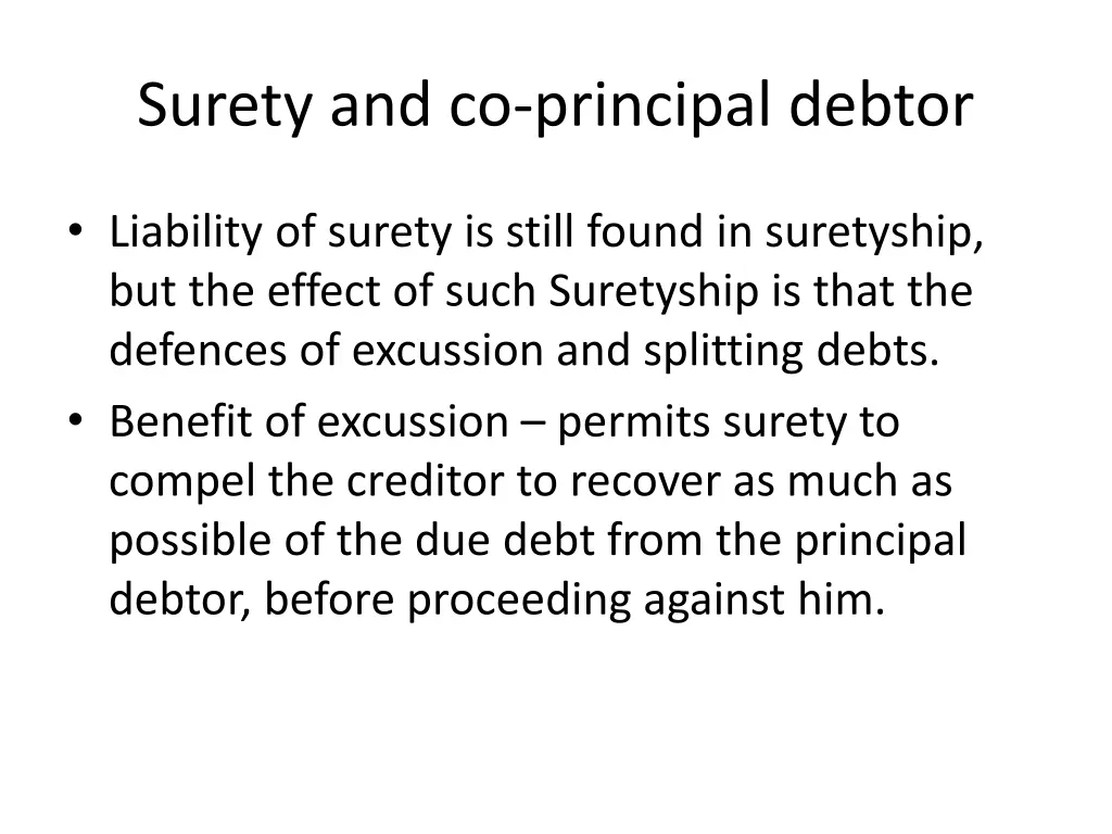 surety and co principal debtor
