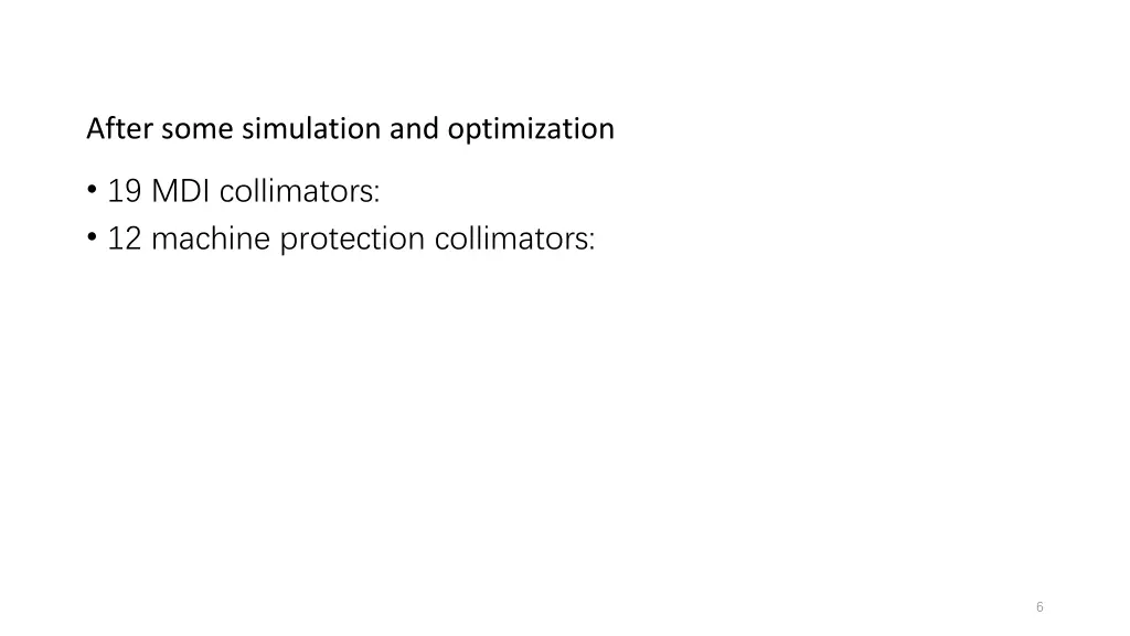 after some simulation and optimization