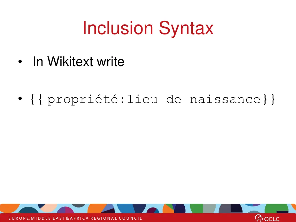 inclusion syntax