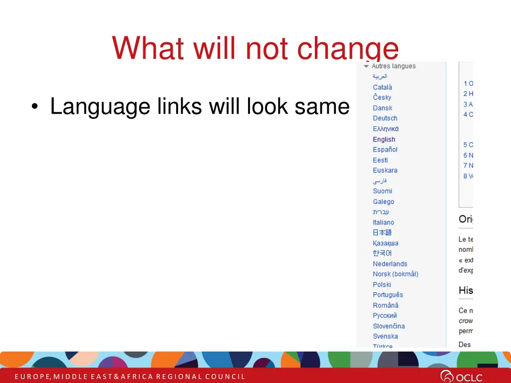 what will not change