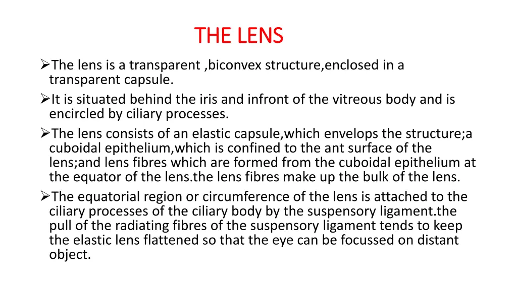 the lens the lens