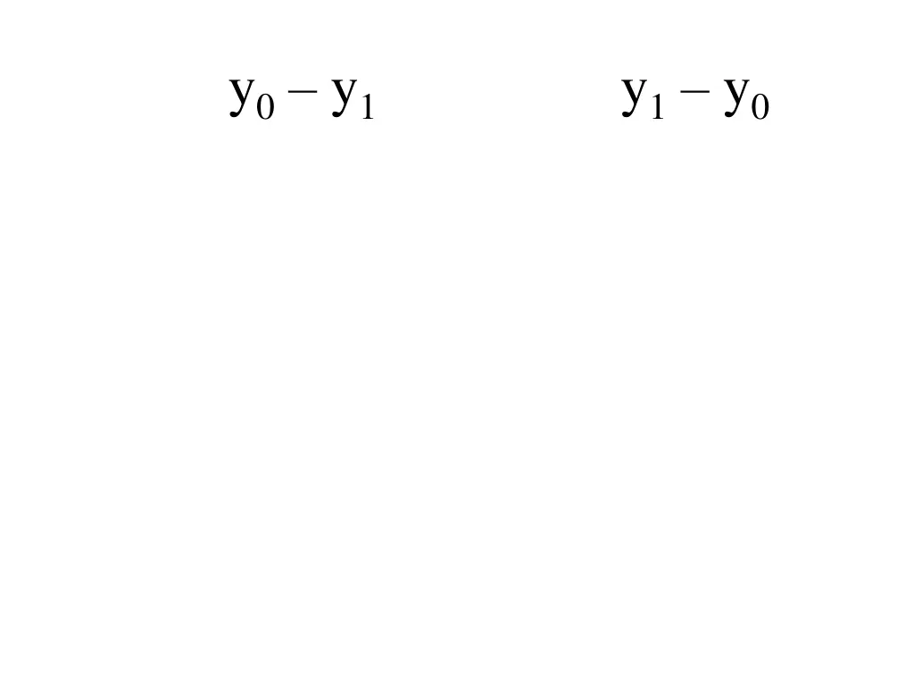 y 0 y 1 y 1 y 0